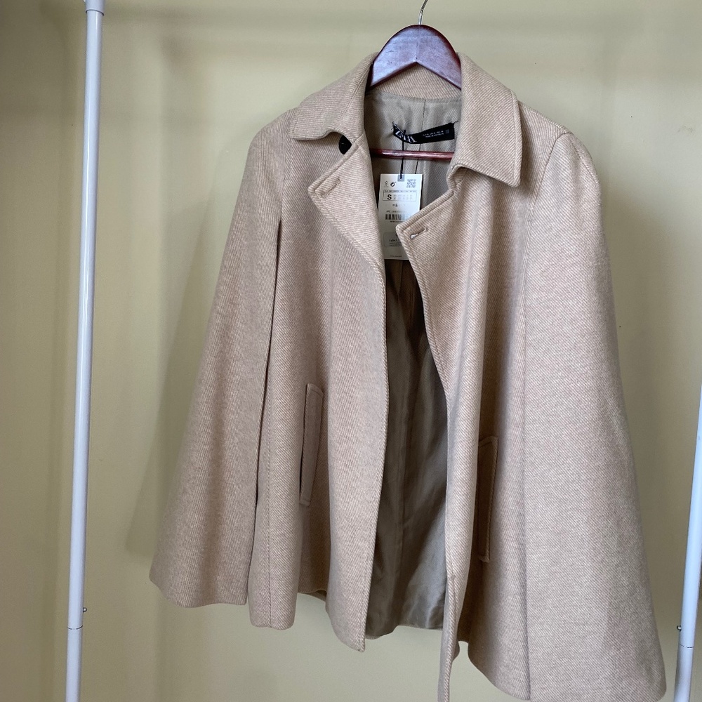New Zara Cape Coat